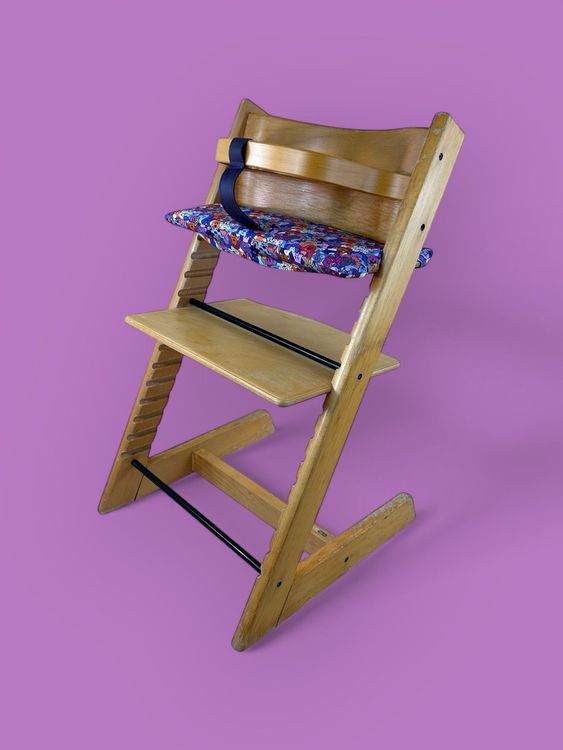 Stokke® Tripp Trapp inkl. Kissen & Holzbügel / Buche 1