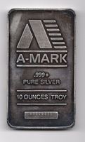 (1126) Silberbarren A-Mark, 10 Unzen, stgl