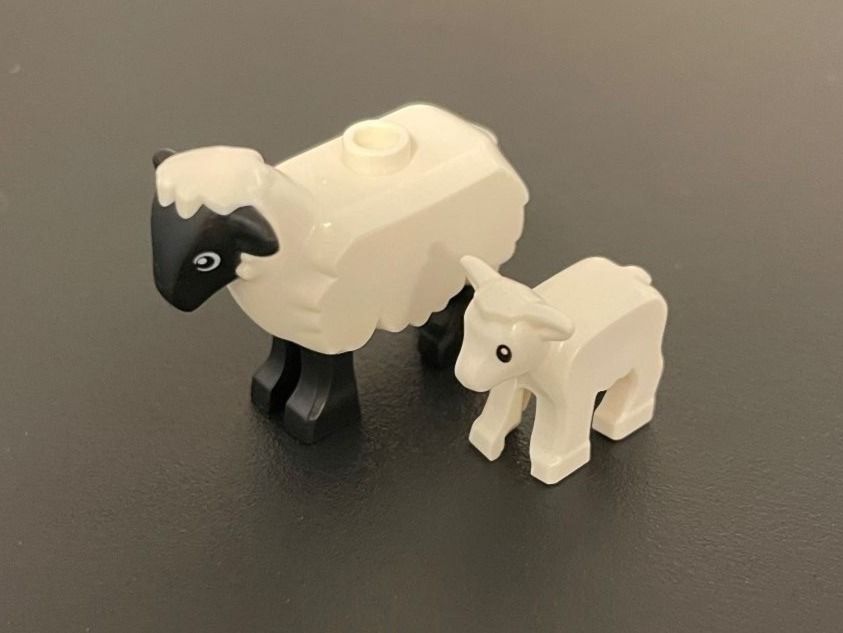 Lego Kit di costruzioni: LEGO 2x Schafe / mouton / sheeps NEU – Nuovo (secondo la descrizione) da Lengnau AG venduto da Chefe43