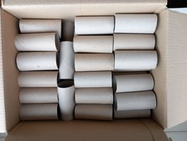48 leere WC Papierrollen, Toilettenpapierrollen