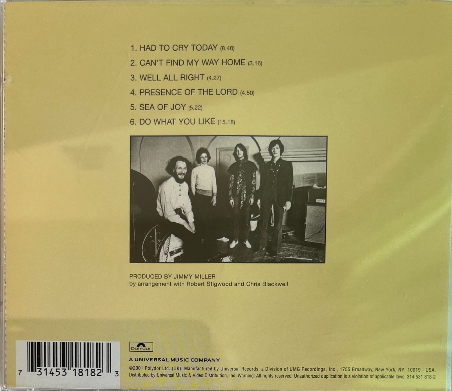 CD: BLIND FAITH / Blind Faith – Usato da Bischofszell venduto da kustavi 1