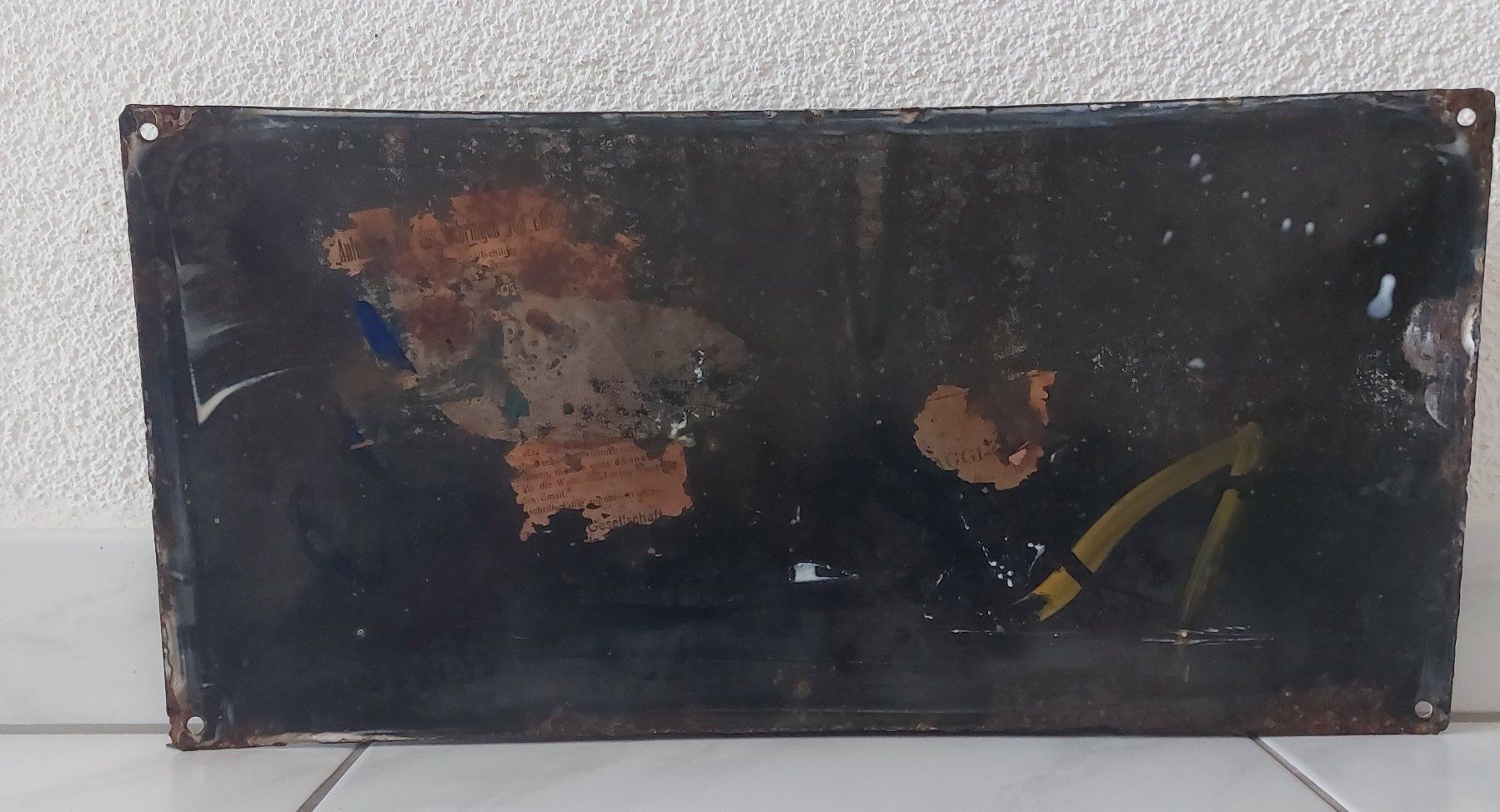 Maggi Insegne: Altes Emailschild Maggi Plaque émaillée – Usato da Schenkon venduto da TG10 5