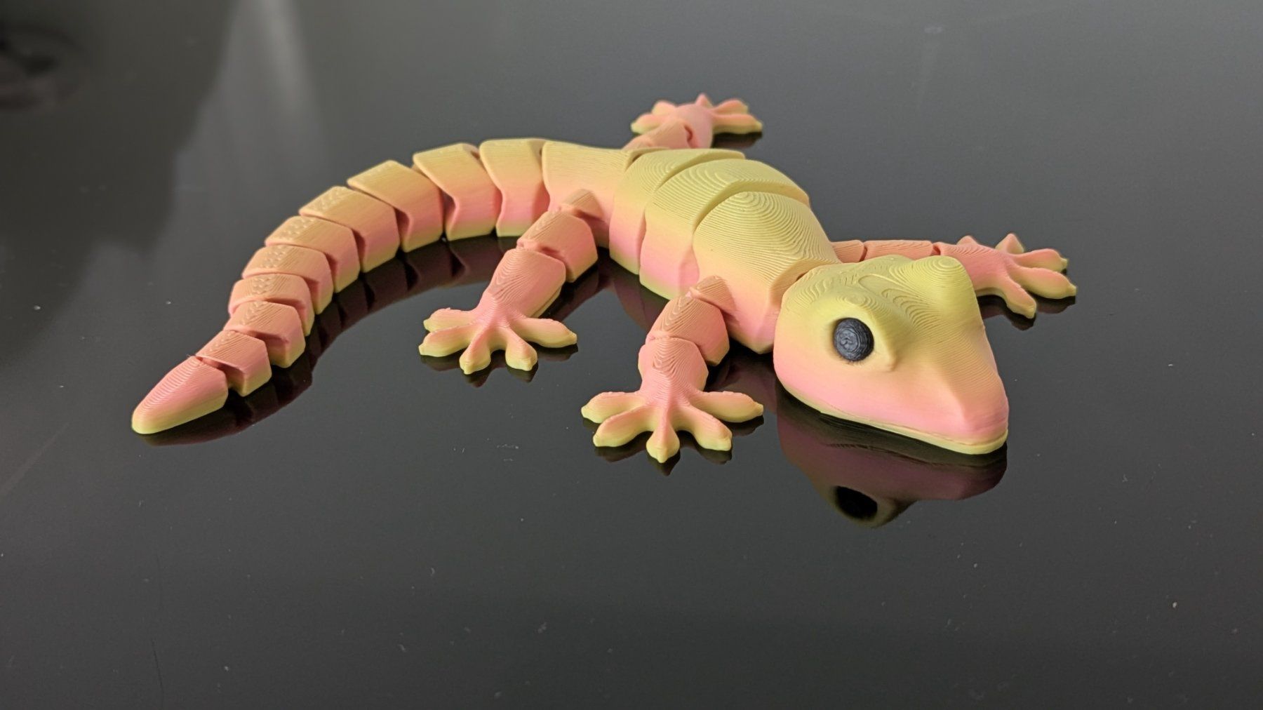 Tutte le decorazioni: Beweglicher Gecko, gelb/orange – Nuovo (secondo la descrizione) da Staufen venduto da El3D 2