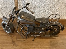 Metal Motorrad Chopper Deko