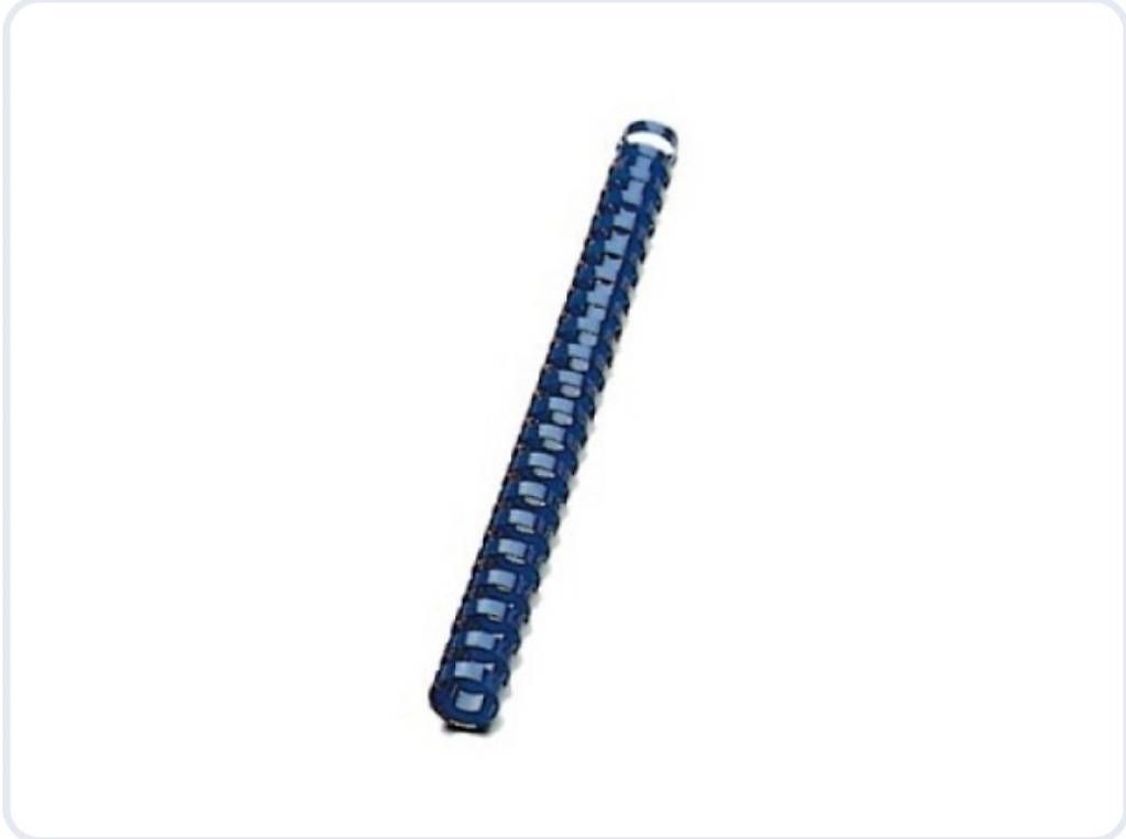 Macchine rilegatrici: 100Stk. Plastikbinderücken CombBind, A4, 14 mm, blau – Nuovo e nell'imballaggio originale da Necker venduto da liq24 2