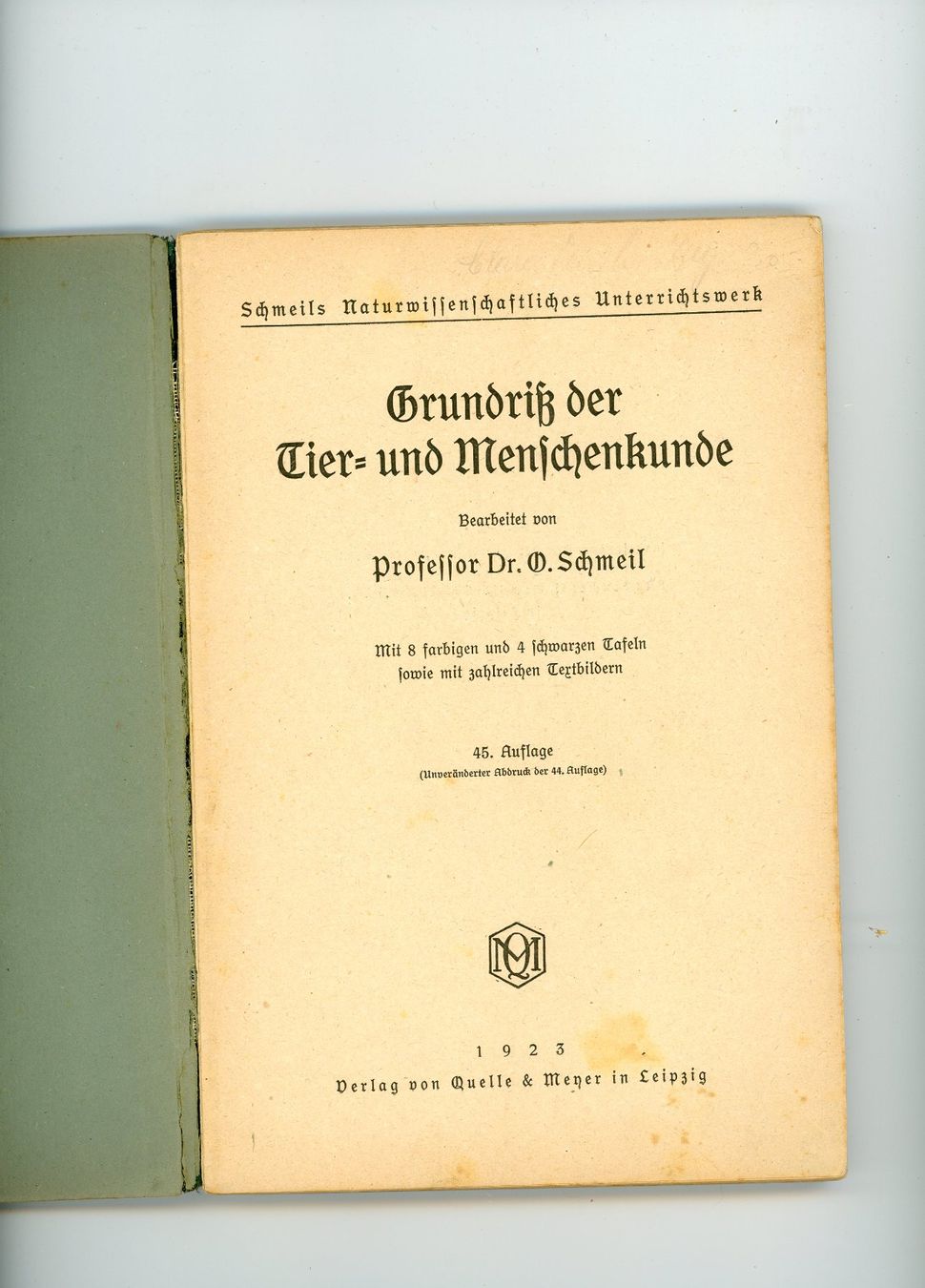 Libri: Grundriss der Tierkunde 1923 – Usato da Einsiedeln venduto da otm_7s5v 2