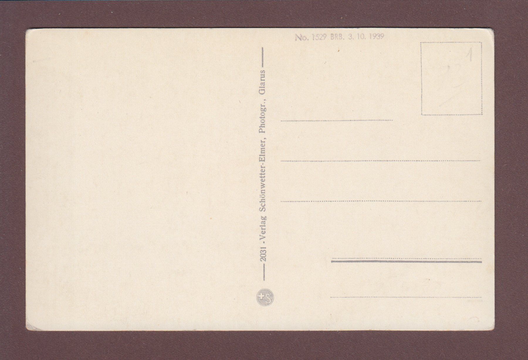 Cartoline postali: GLARUS - Bahnhof vom Volksgarten – Usato da Pully venduto da nicecards 1