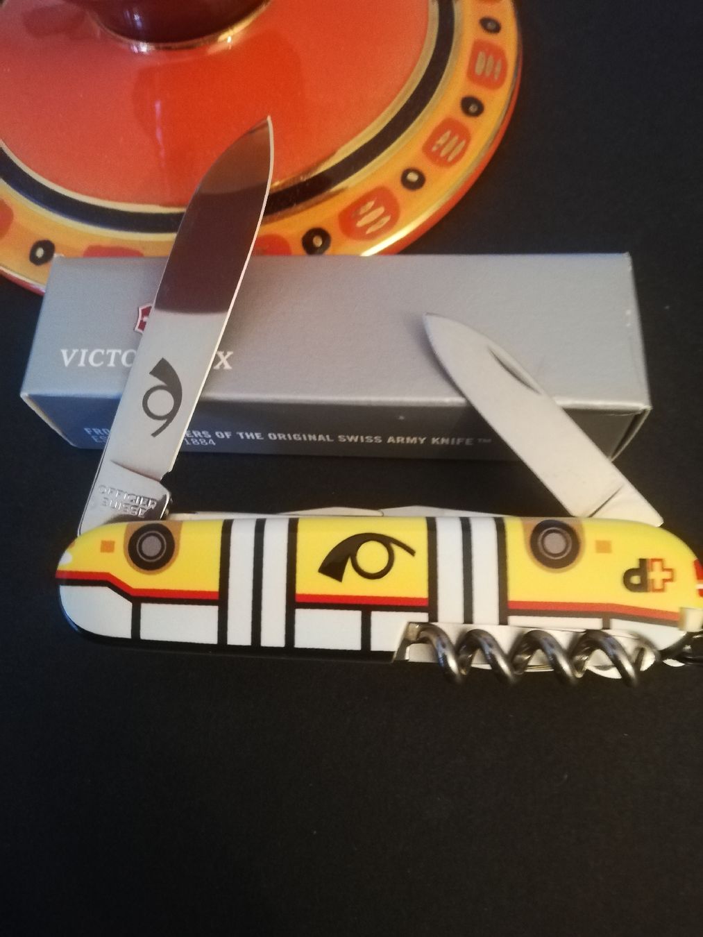 Victorinox Coltelli tascabile: Victorinox Huntsman Postauto Spez. Edition – Nuovo e nell'imballaggio originale da Balgach venduto da VicAlox