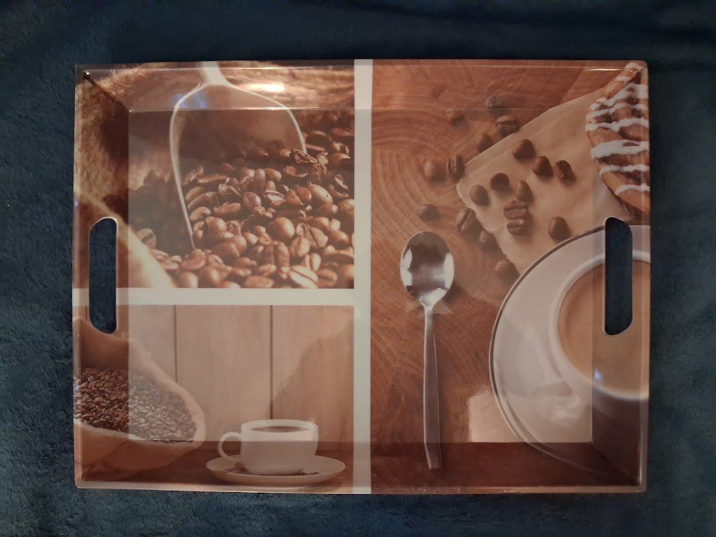 Pareti & Soffitti: Plateau repas motif "café" – Nuovo (secondo la descrizione) da Genève venduto da Bell-47