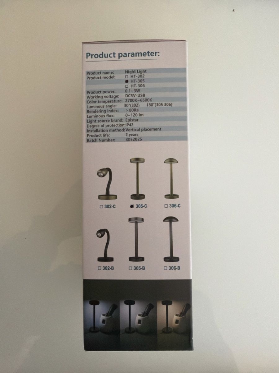 Lampade: Neue 3W LED Nachttischlampe, dimmbar – Nuovo e nell'imballaggio originale da Dübendorf venduto da Den_777 1