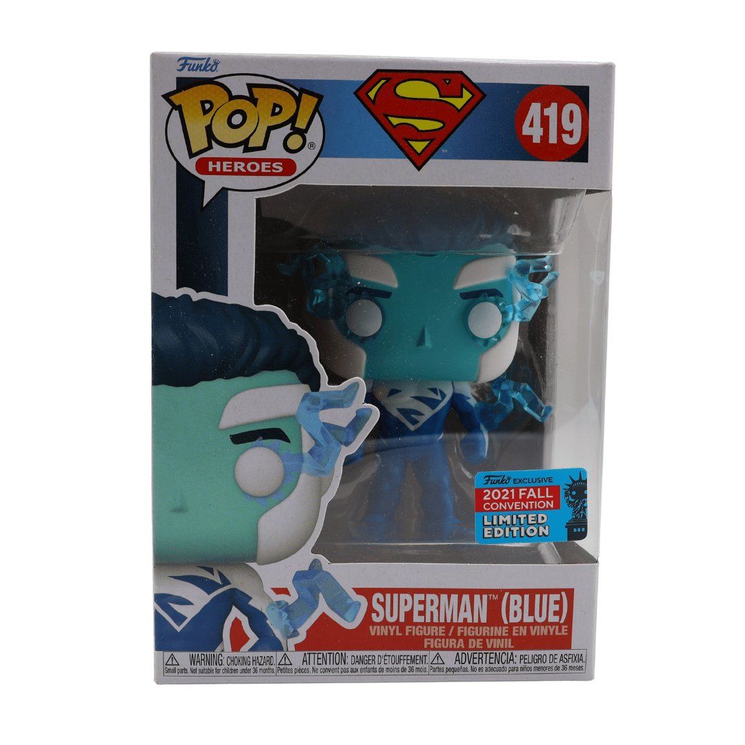 Funko Figuren: Superman Blue #419 Funko POP - CON – Neu und originalverpackt aus Paudex von dindeboy