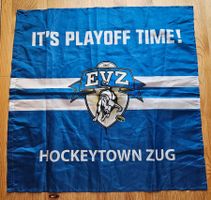EV Zug Fahne 61x61 cm EVZ Eishockey Schweiz Playoff