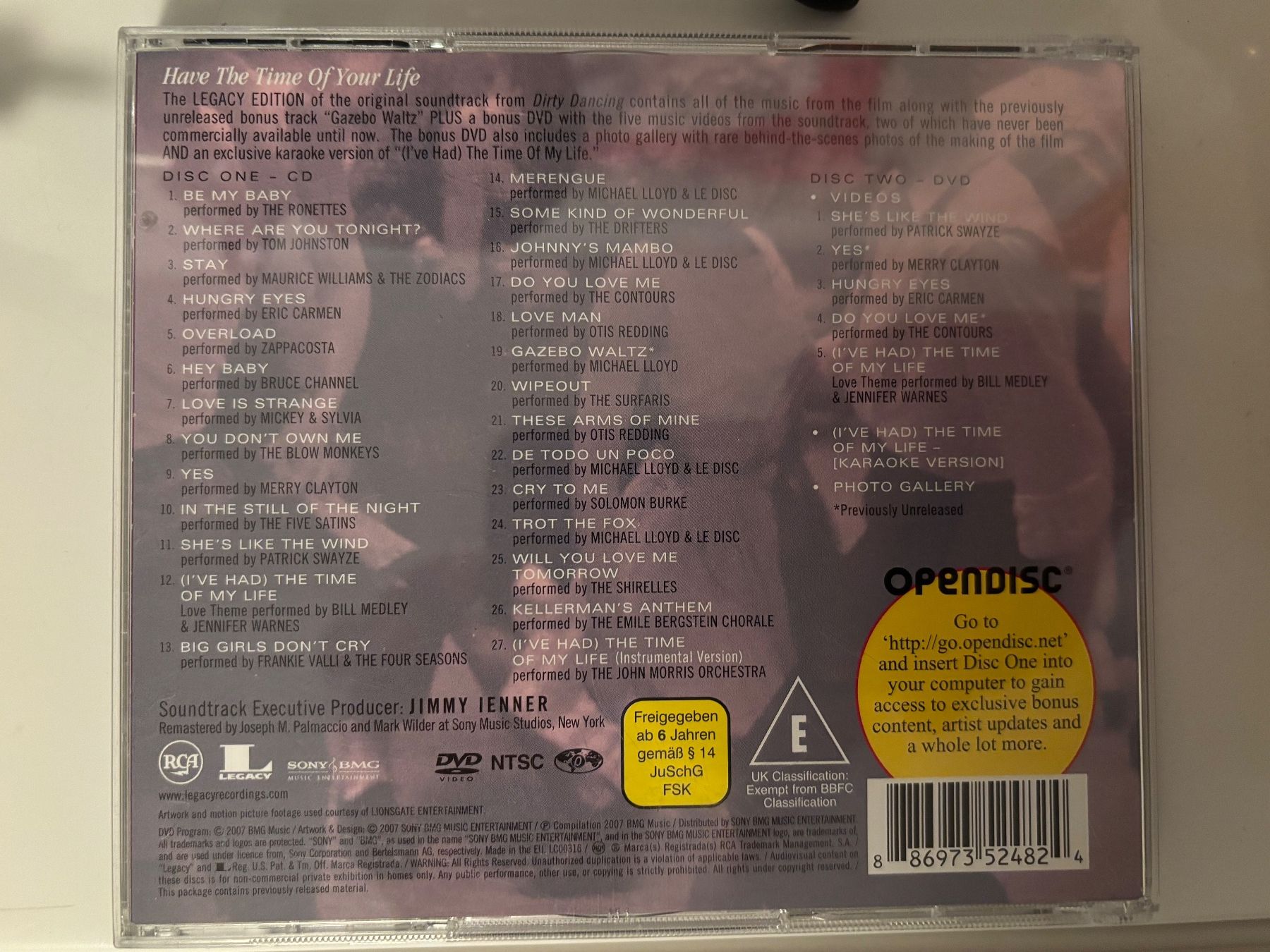 Tutti i DVDs: Dirty Dancing Legacy Edition CD/DVD – Usato da Haldenstein venduto da Alexa.R 1