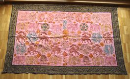 Vintage : Orientalischer Wandteppich, 138 cm, x 90 cm