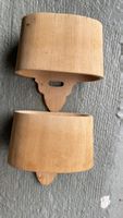 3er Set Vintage Holz Blumentöpfe