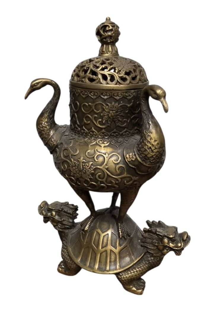 Statuette: Bruleur d'encens en bronze – Nuovo (secondo la descrizione) da Vernier venduto da 19pigments 1