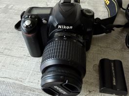 NikonD50 Spiegelreflexkamera Set mit 2 Objektiven neuer Akku