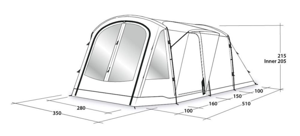 Outwell Zelte: Tente camping Outwell Nevada 5 places, excellent état – Gebraucht aus Plan les ouates von Gregoryo 5