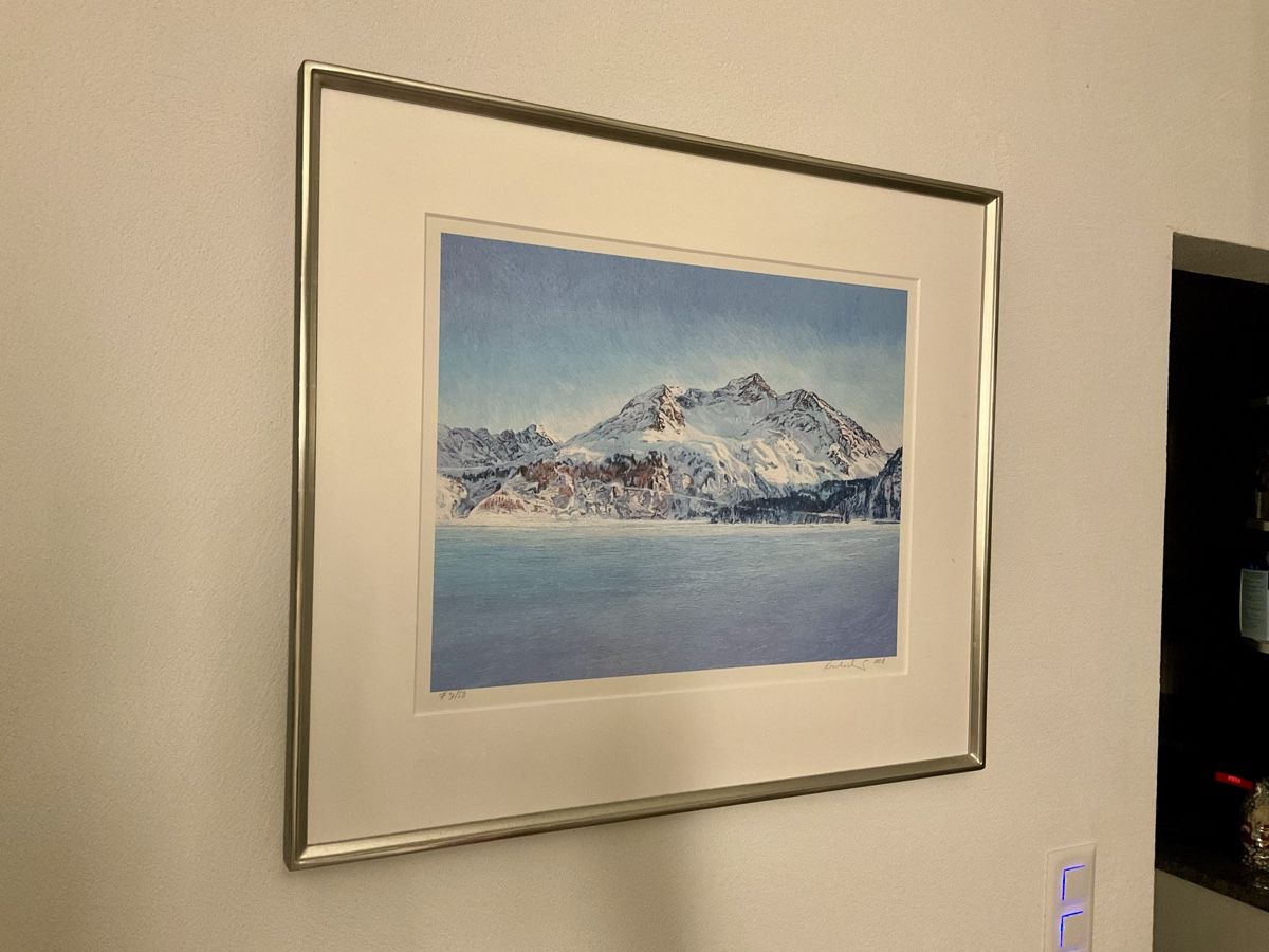 Grafica & Litografie: Valentin Roschacher/"La Margna mit Silsersee"/Lithographie – Nuovo (secondo la descrizione) da Domat Ems venduto da allblack01 6