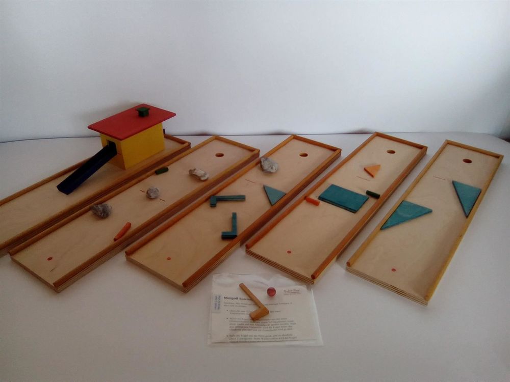 Minigolf Set Für Kinder - 18-teilig Mit Ballrückwerfer