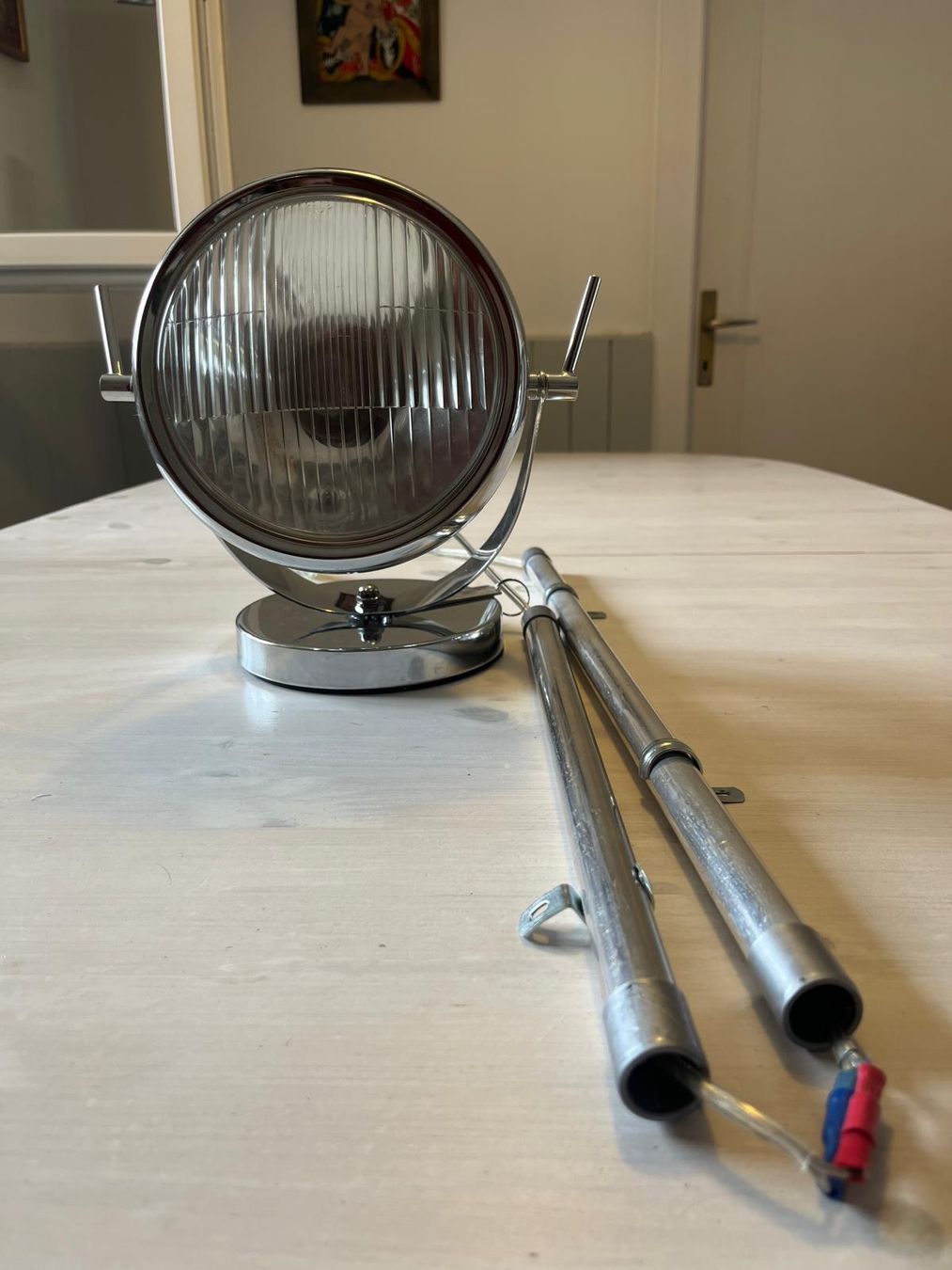 Lampen: Wandlampe in Form eines alten Motorradscheinwerfers – Gebraucht aus Tafers von JP911 6
