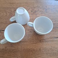 Jura Tassen 3er Set Keramik Weiss guter Zustand