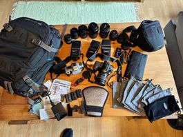 Sony Alpha A550 Fotoausrüstung mit Rucksack