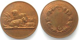 FRANKREICH Medaille o.J.(ca.1880) v. ALPHEE DUBOIS Bronze 36