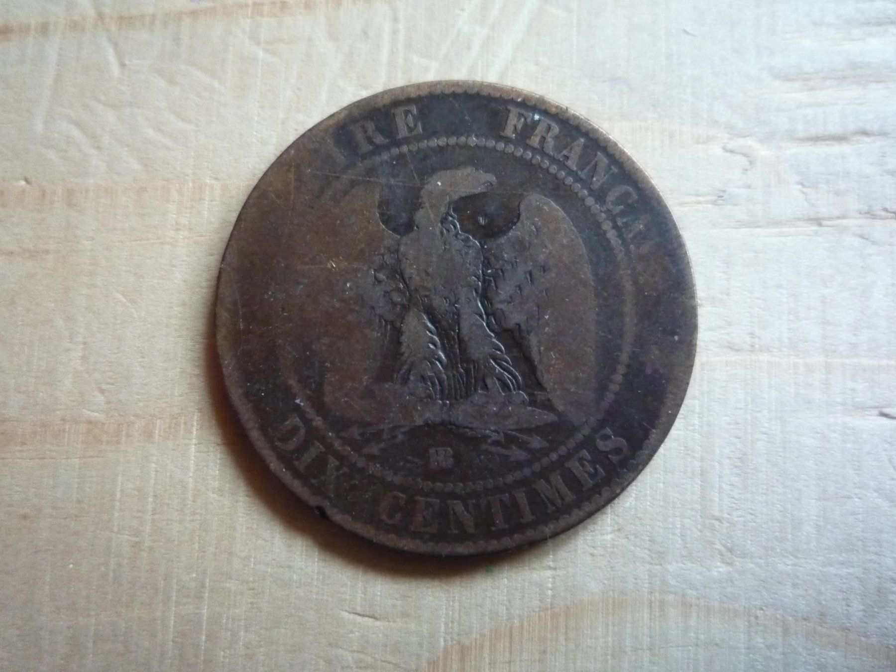 Tutti le monete: 10 Centimes Napolen III, 1855, s-ss – Usato da Rieden SG venduto da Sammelfreund 1