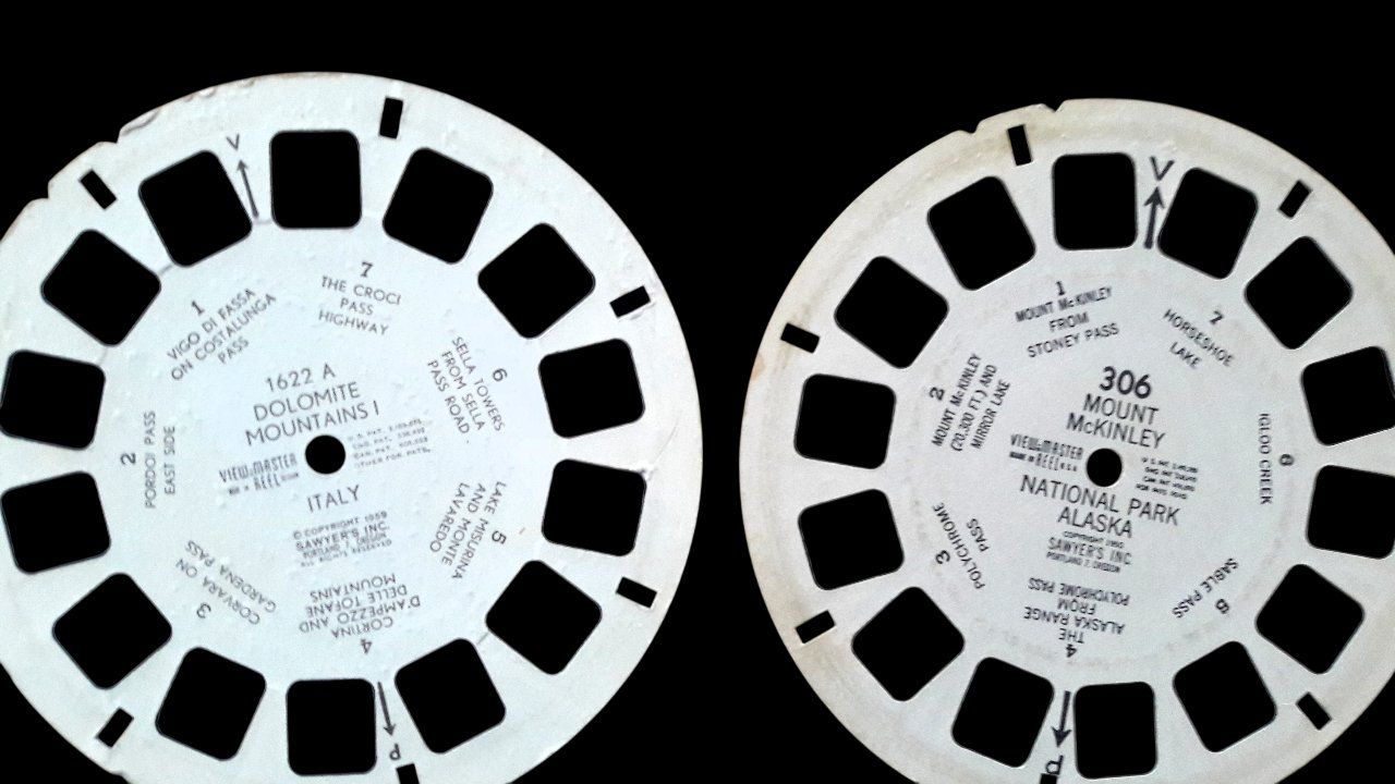 View-master Giocattoli: View-Master 3 disques Scheiben Dolomites Mac Kinley Montafon – Usato da Tavannes venduto da Brocashop 1