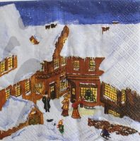 Serviette auf dem dorfplatz (w378) 2Stk.