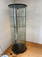 Vitrine Glas (Rund mit Beleuchtung)