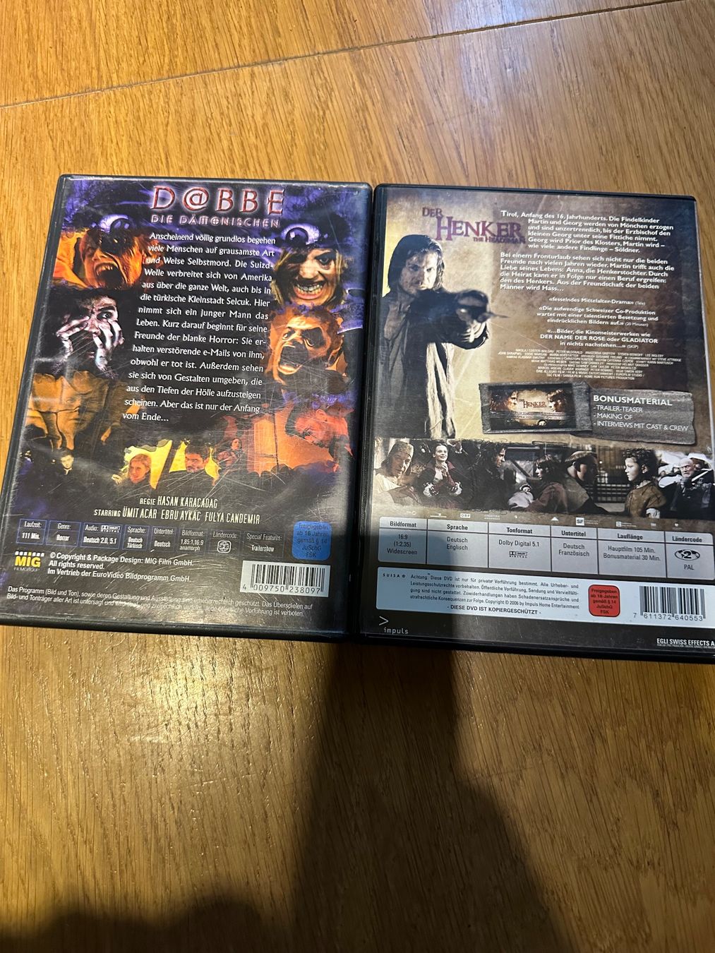 Tutti i DVDs: Der Henker, Donbe die dämonischen DVD – Usato da Benken ZH venduto da Audi-erich 1