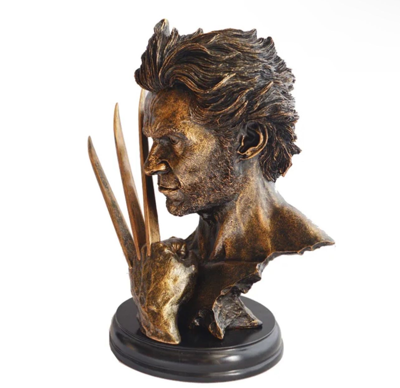 Figuren: 30cm Hohe Wolverine Statue 2kg Farbe: Gold/Silber – Neu (gemäss Beschreibung) aus Lohn-Ammannsegg von JarvisSystem2.0 2