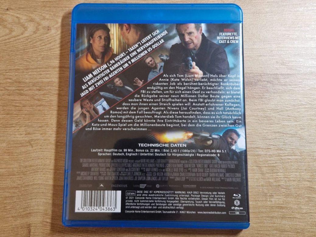 Tutti i DVDs: Honest Thieft (2020) Bluray – Usato da Pfungen venduto da Whitie 1