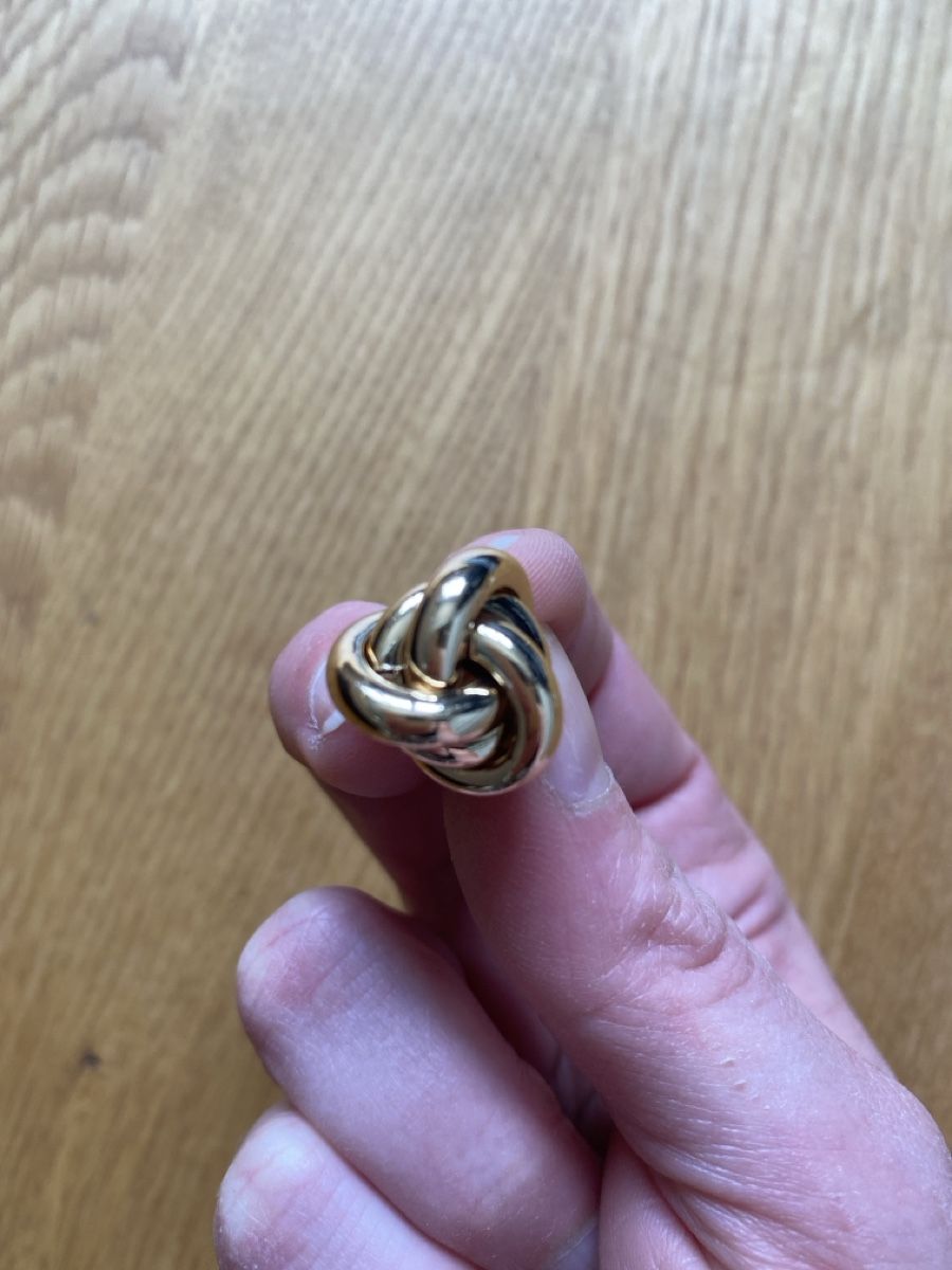 H&M Orecchini pendenti & Orecchini a lobo: Boucles d'oreilles dorées – Usato da Villeret venduto da Laloer22 2