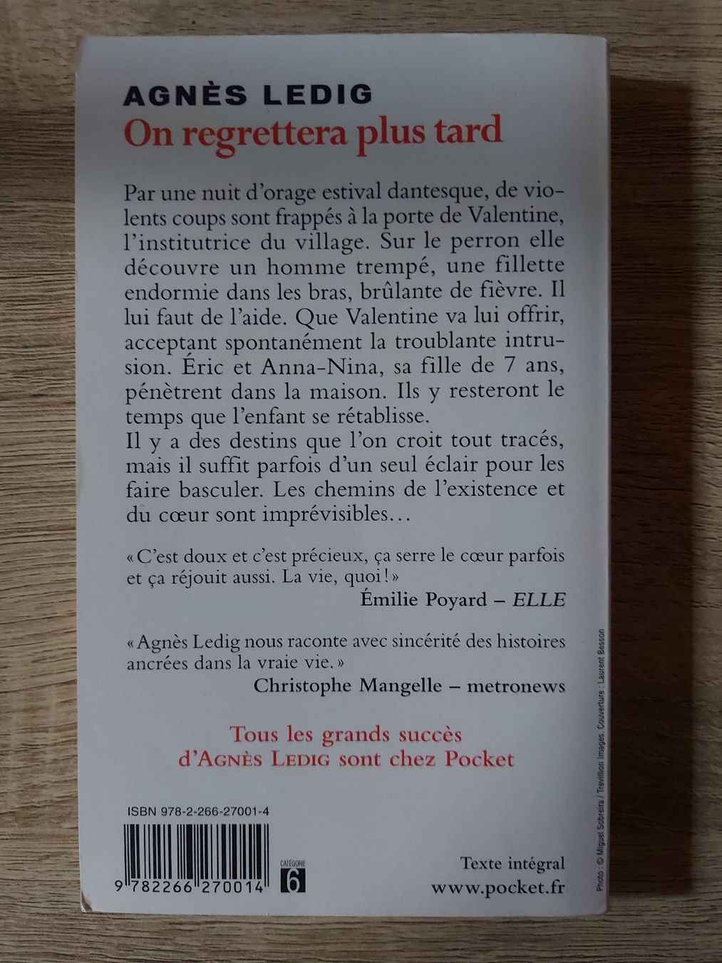 Libri: LEDIG AGNÈS - On regrettera plus tard – Usato da Botyre / AYENT venduto da Botyrette 1