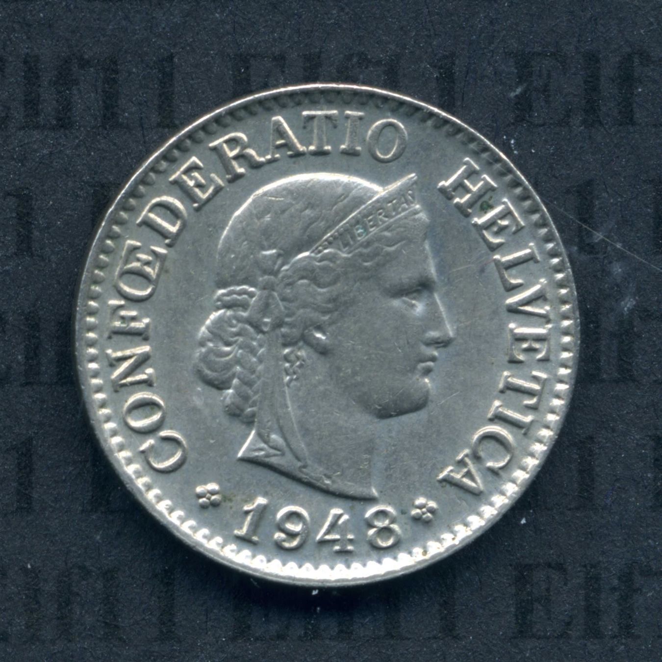 Tutti le monete: CHF___0.10 1948 vz+ 10 Rappen – Usato da Widnau venduto da Elf11
