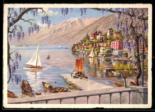 Ansichtskarten: Ascona, Panorama dalla Terrazza dell' Al – Gebraucht aus Berlin von bartko-reher