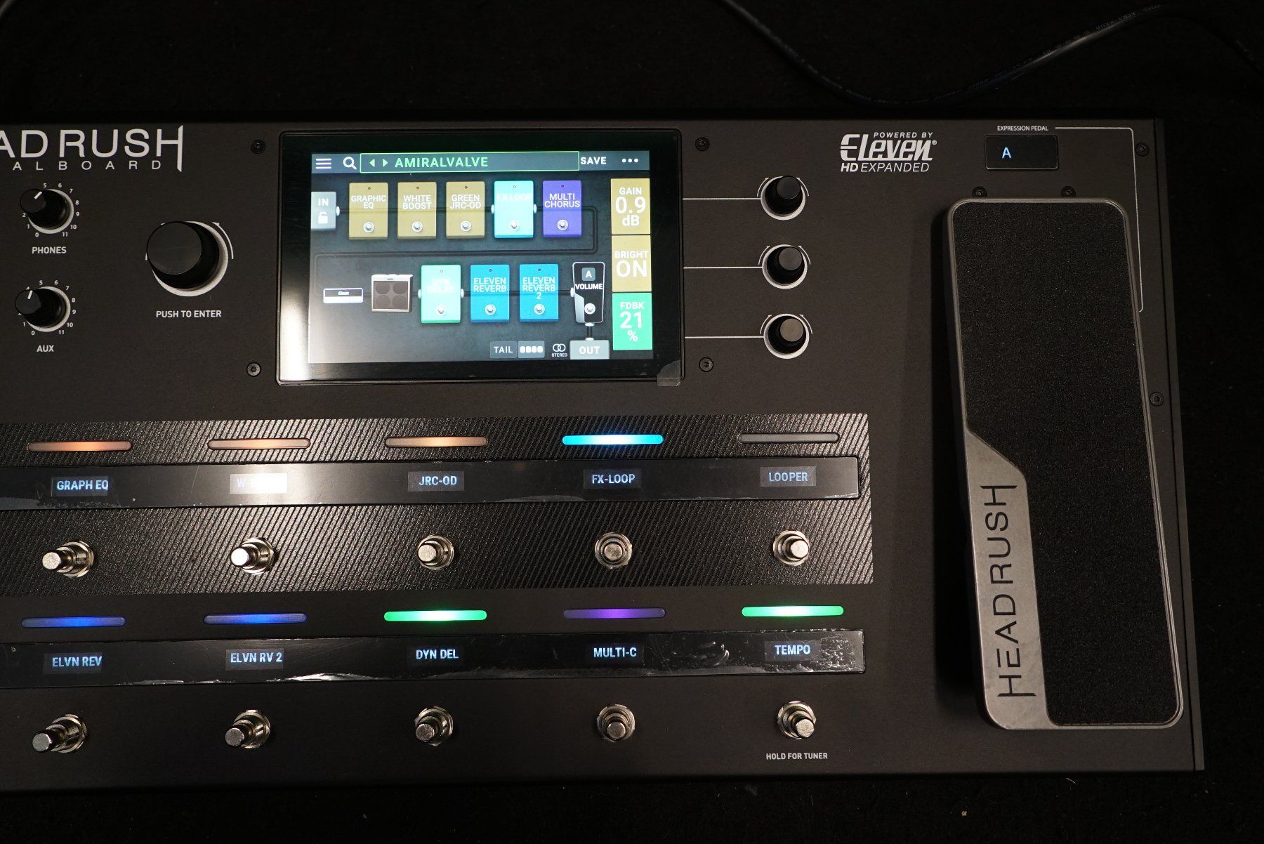 Strumenti musicali: HEADRUSH Pedalboard  Modeling-Floorboard für E-Gitarre – Usato da Ortschwaben venduto da Musictrade 3