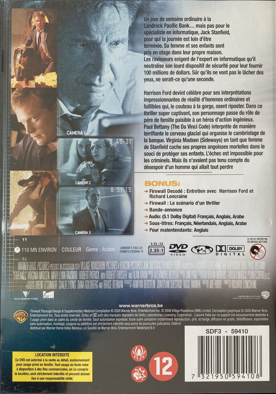 Tutti i DVDs: FIREWALL (1 DVD) – Usato da Bottens venduto da hotter-than-hell 1