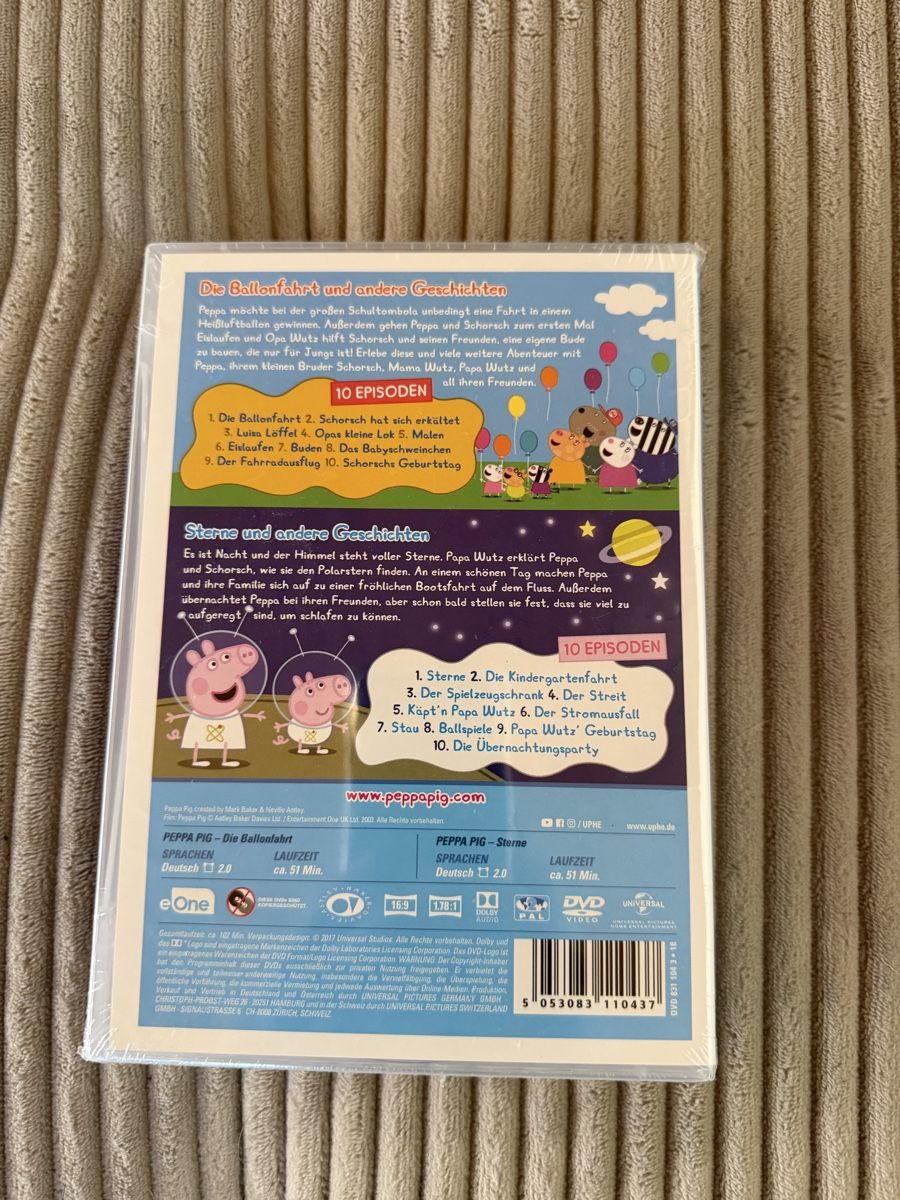 Tutti i DVDs: Peppa Wutz Die Ballonfahrt & Sterne – Nuovo e nell'imballaggio originale da Recherswil venduto da luca_v 1
