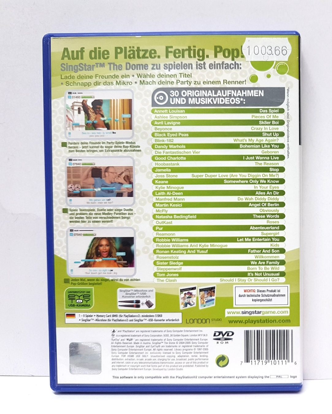 Sony Giochi: Singstar The Dome mach deine Party   PS 2 – Usato da Schüpfheim venduto da Games_Spielkonsolen 2