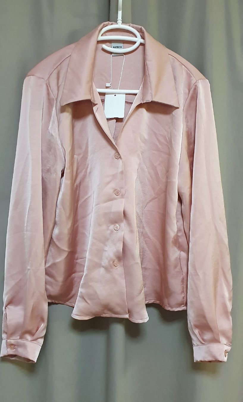 Camicette: Chemise rose en satin – Nuovo e nell'imballaggio originale da Echallens venduto da Echo_ed6