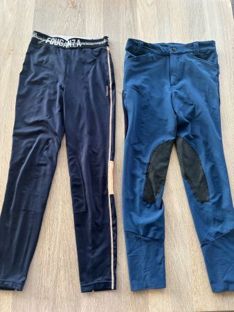 Lot de 2 pantalons d'équitation Fouganza T. 143-152 (12ans)