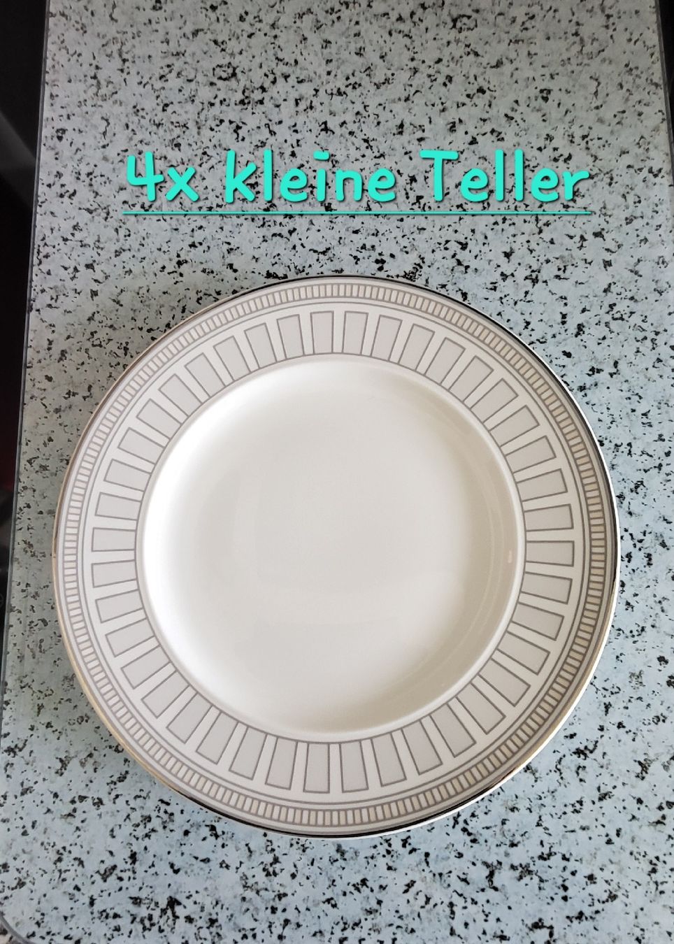 Villeroy & Boch Set di piatti: Villeroy & Boch Geschirrset mit Platin Rand – Nuovo e nell'imballaggio originale da Riehen venduto da roma25SA 3