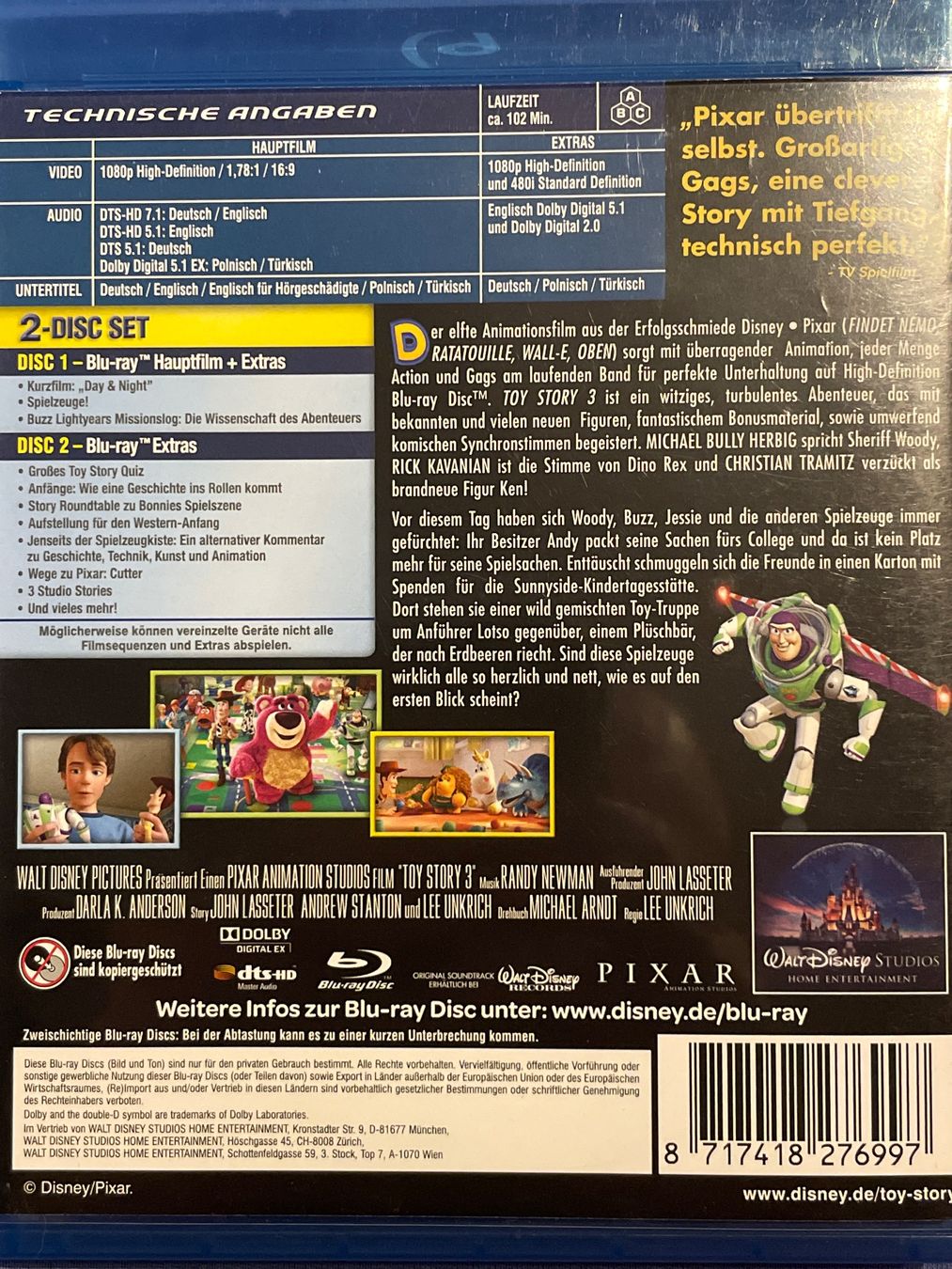 Tutti i DVDs: Toy Story 3  (2010) – Usato da Waldenburg venduto da Gonzo8 1