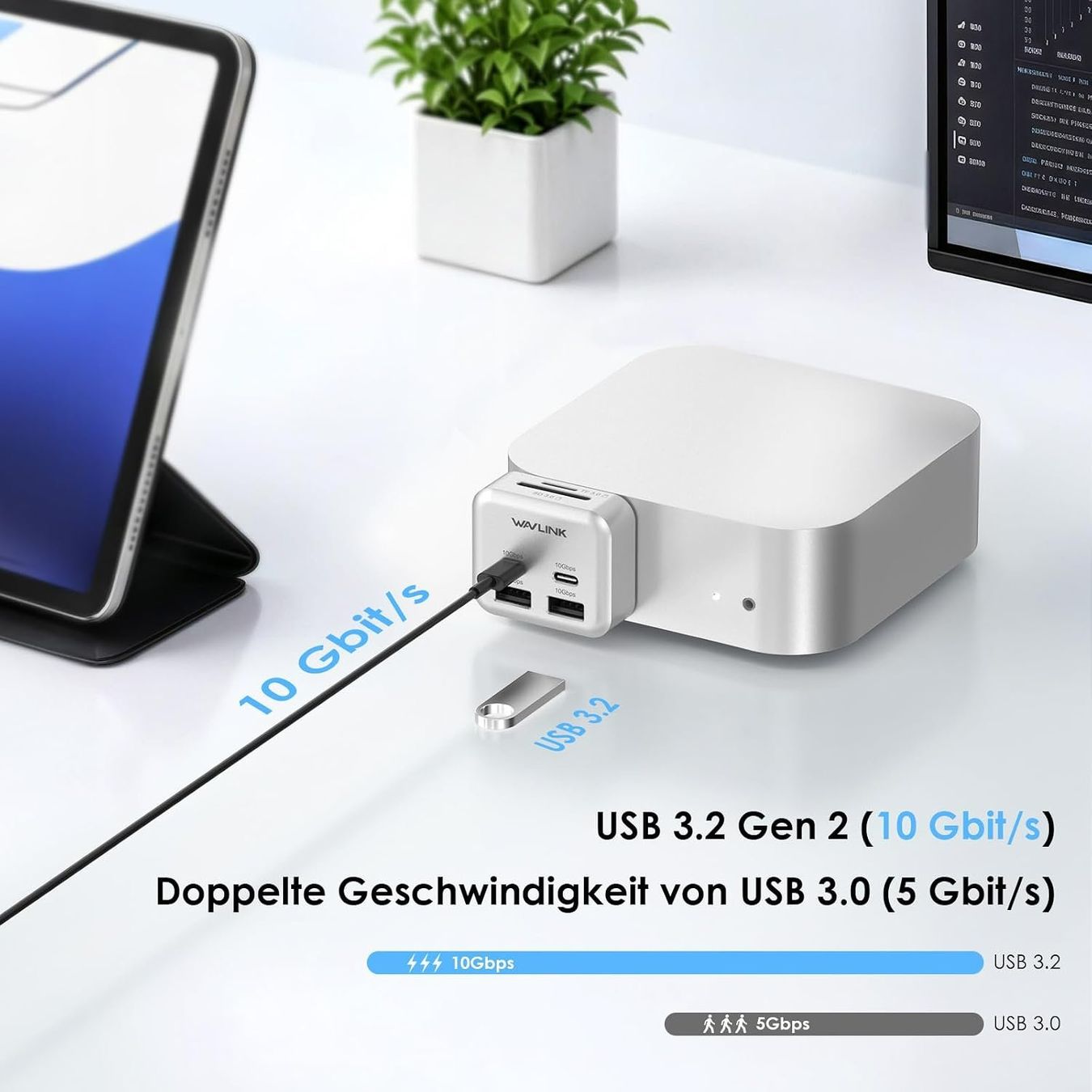 Hub & Switch: Mac mini M4 Hub 6-Port USB-C SD Kartenleser – Nuovo e nell'imballaggio originale da Suhr venduto da SchnapperCH 2