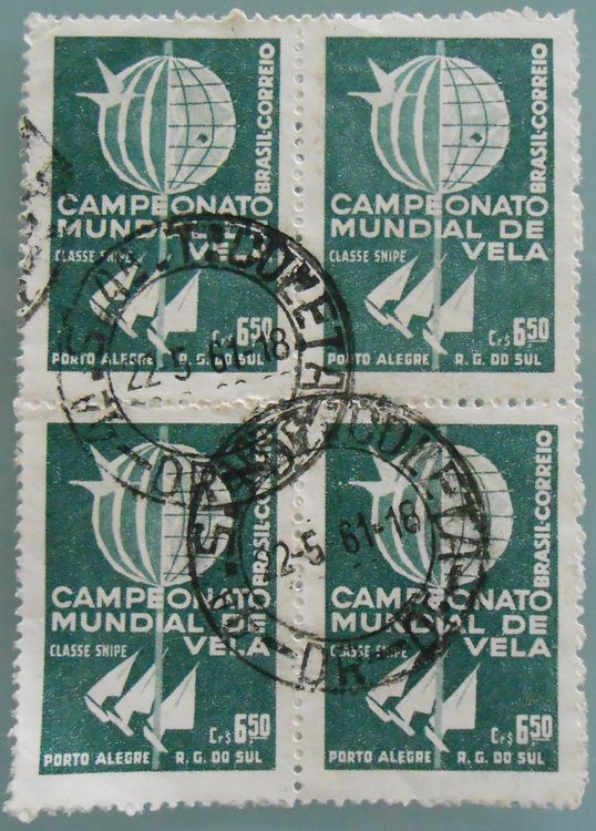 Briefmarken Brasilien, Cr 6.50, Gestempelt, 4-er Block | Kaufen Auf Ricardo