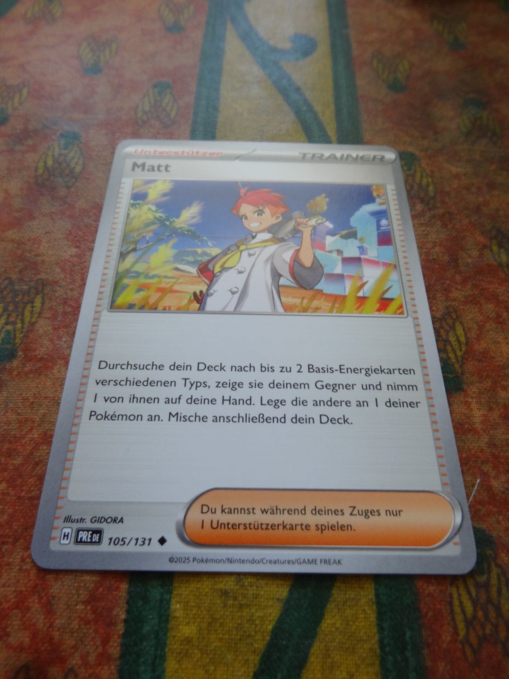 Pokémon Carte collezionabili: POKEMON  Matt   H  PRE DE  105/131  TRAINER  2025 – Usato da Romanel-sur-Lausanne venduto da Swift13